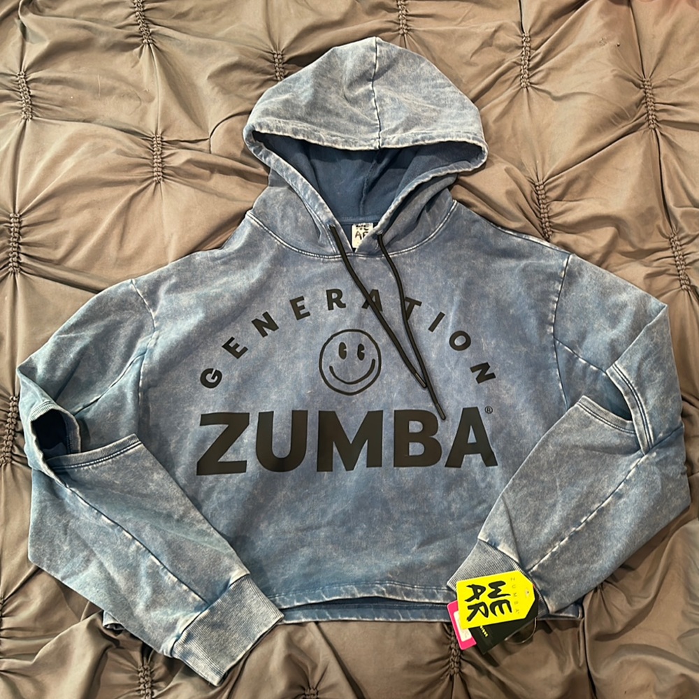 Zumba “Denim” Cropped Hoodie
